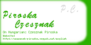 piroska czesznak business card